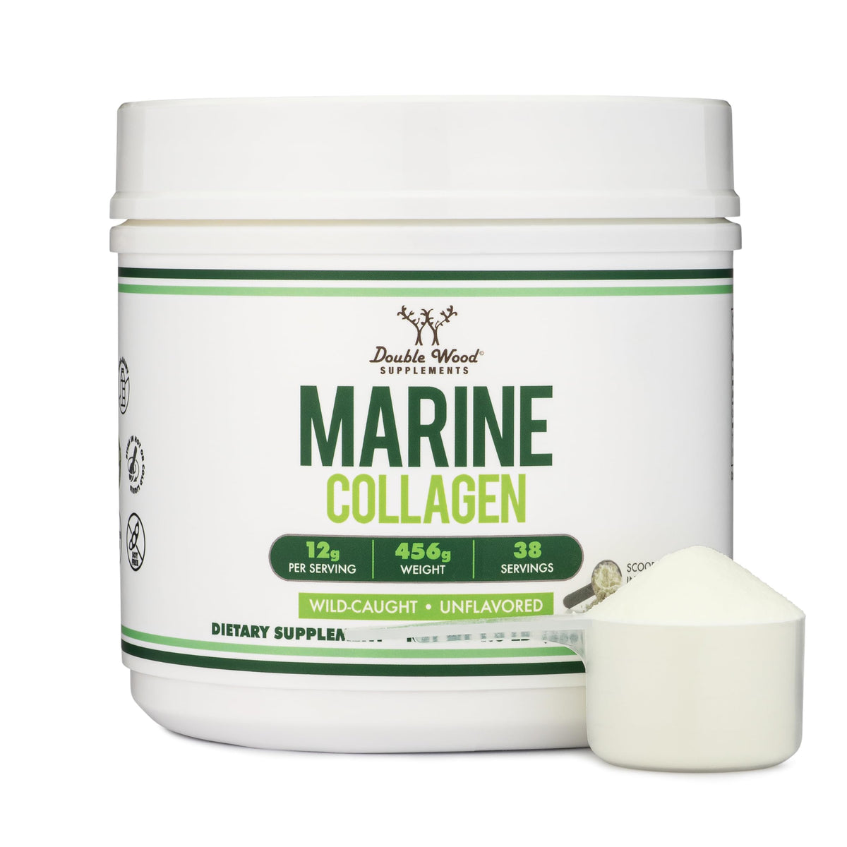Double Wood Peptides Supplement for Hair, Skin & Joint Support