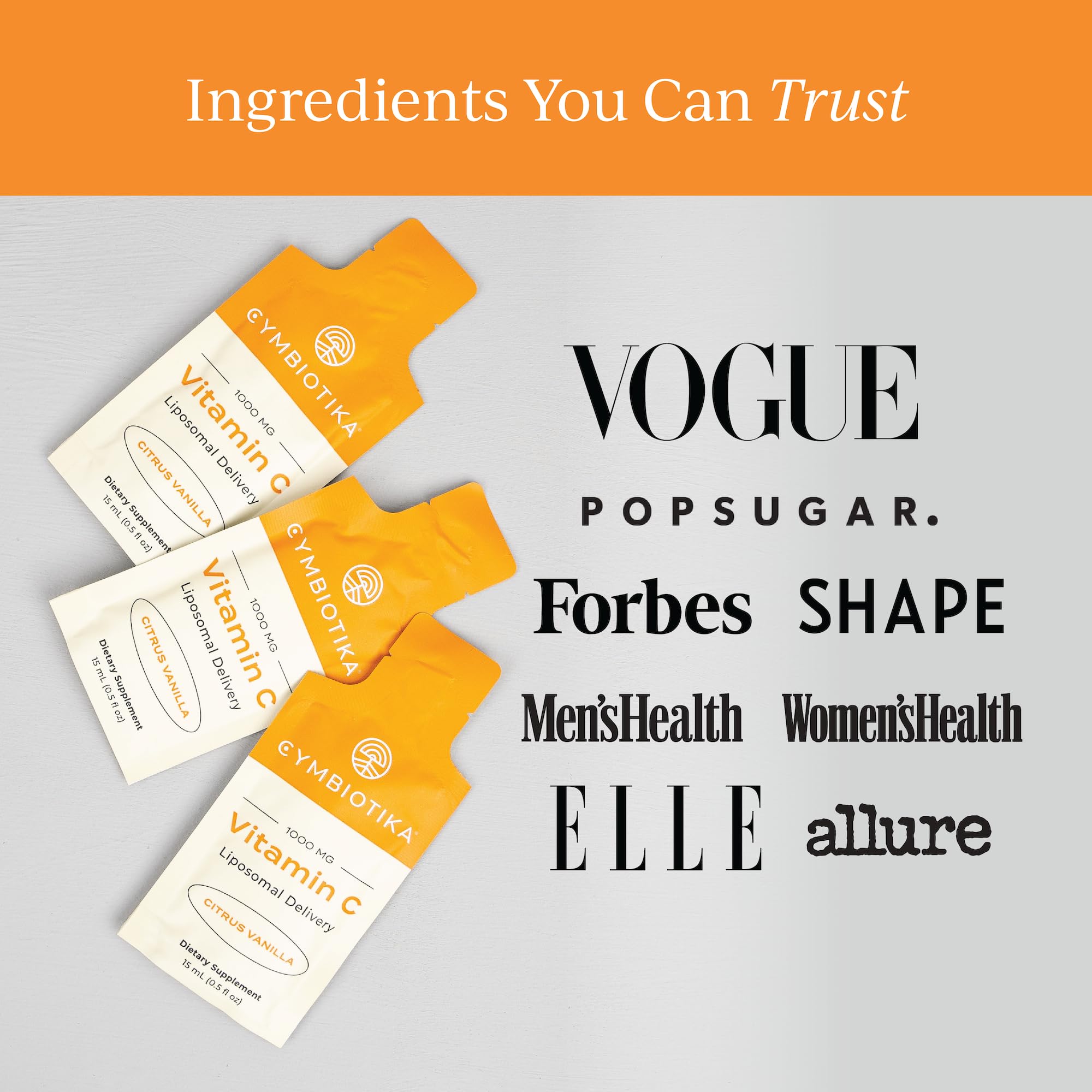 CYMBIOTIKA Vitamin C Liposomal for Immune & Skin Health

