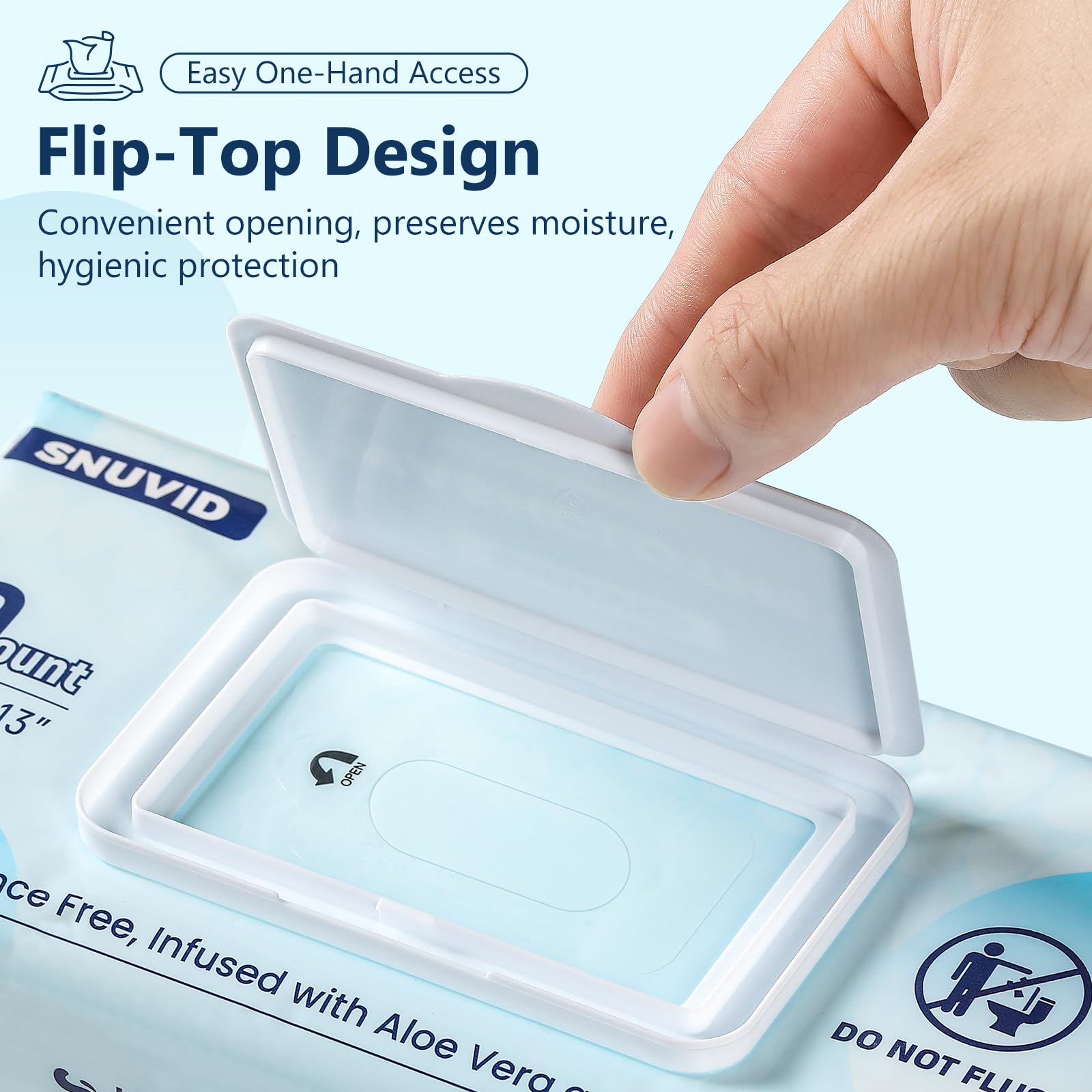 Adult Wipes for Elderly – Rinse-Free Aloe Bathing Wipes

