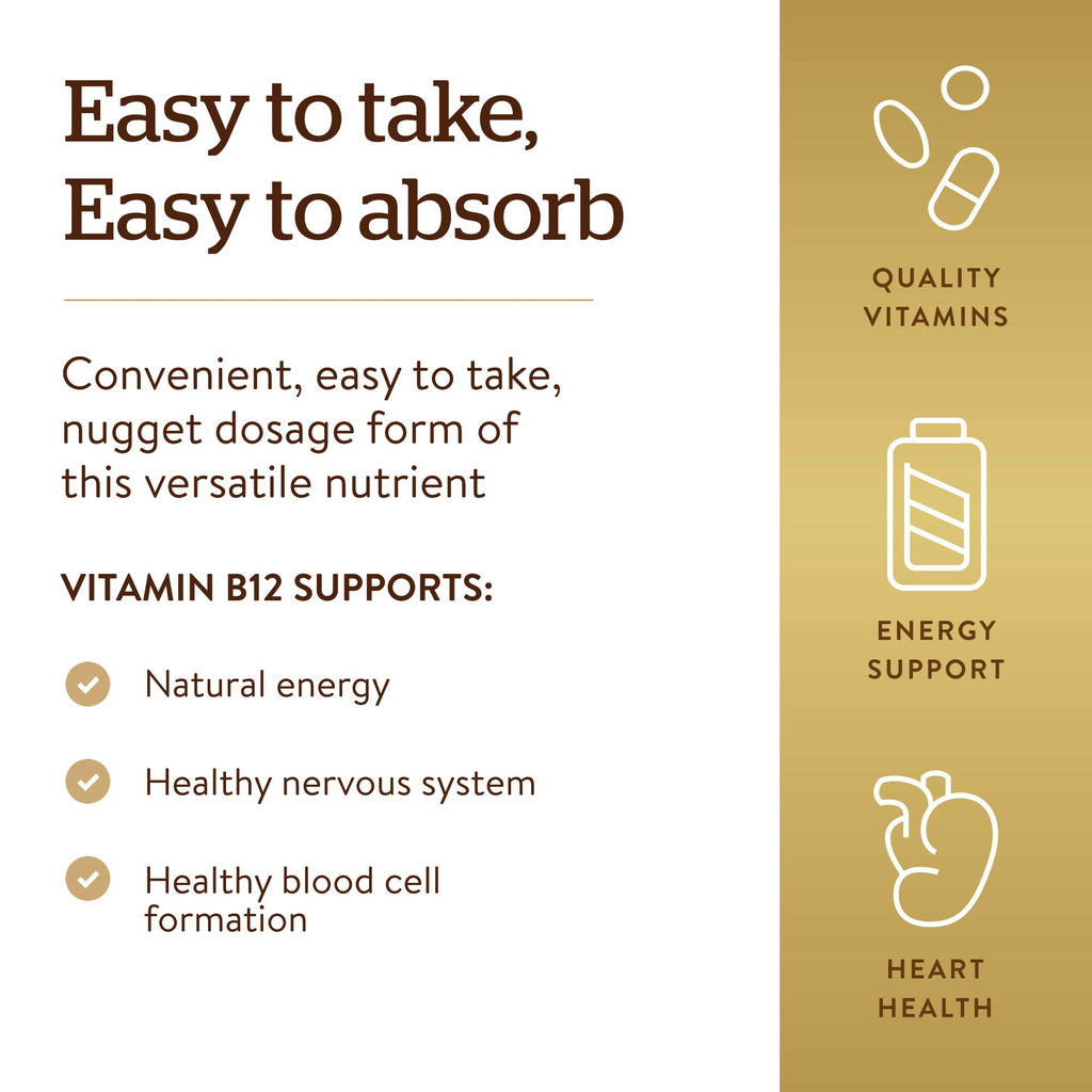 Solgar Vitamin B12 Sublingual 1000 mcg - Energy Support

