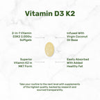 DEAL SUPPLEMENT Vitamin D & K Softgels | Coconut Oil

