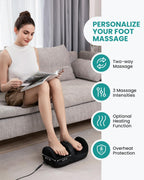 Nekteck Foot Massager with Heat Shiatsu Roller

