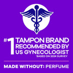 Tampax Radiant Tampons Unscented | LeakGuard Braid


