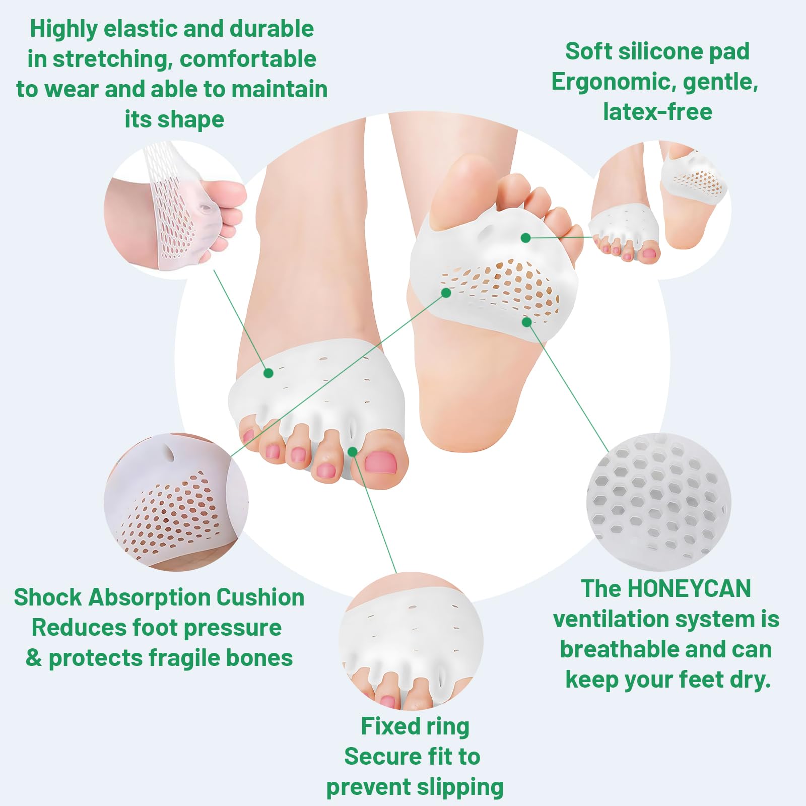 Hygear Silicone Toe Separators | Foot Comfort

