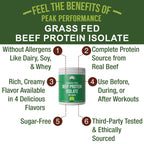 Grass Fed Beef Protein Isolate Powder - Lactose Free

