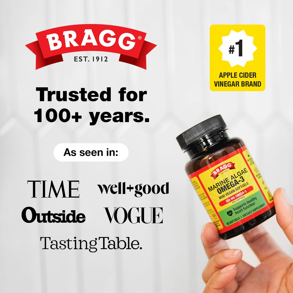 Bragg Marine Algae Omega-3 Softgels with DHA & EPA

