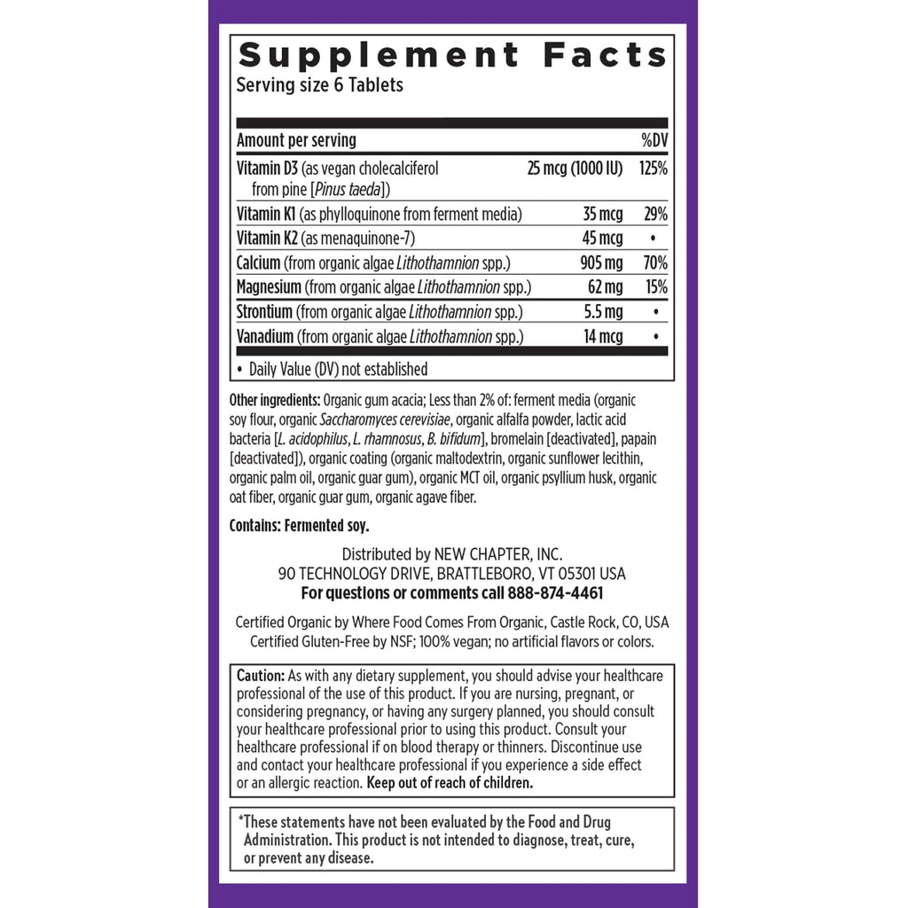 New Chapter Plant-Based Calcium for Bone Health

