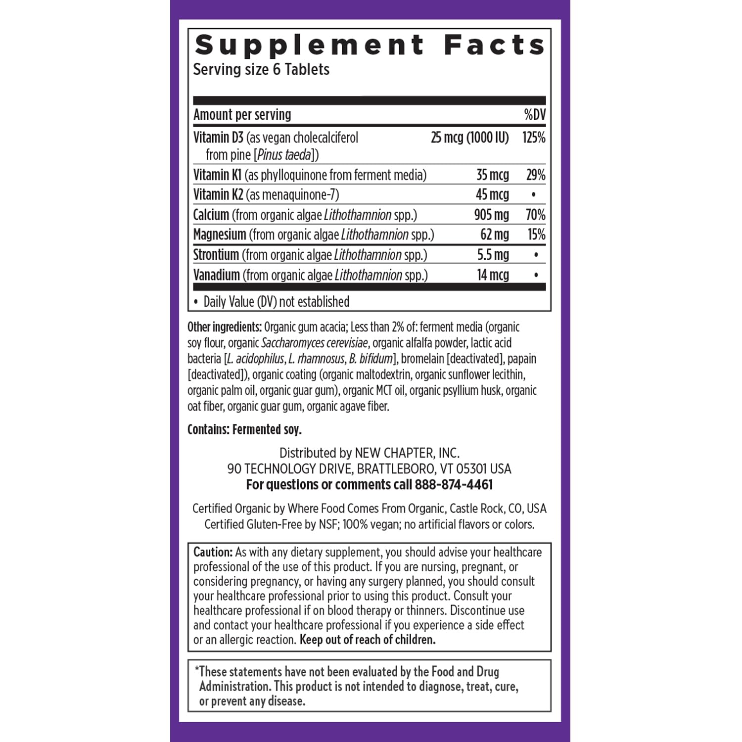 New Chapter Plant-Based Calcium for Bone Health

