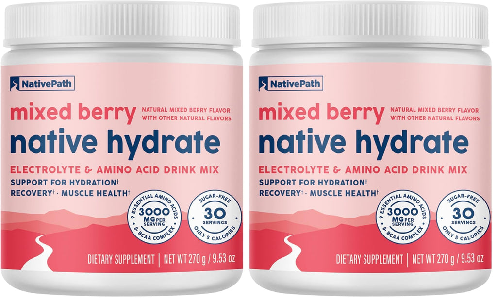 NativePath Hydrate Electrolytes Powder Zero Sugar Drink Mix