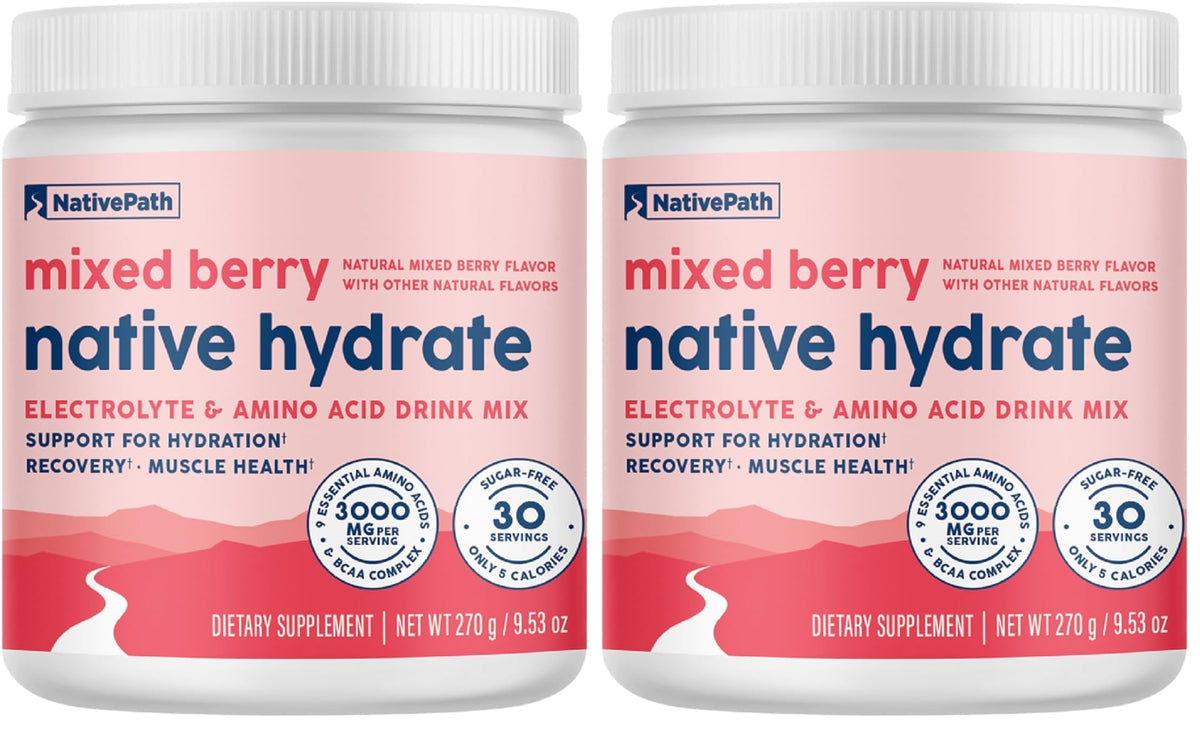 NativePath Hydrate Electrolytes Powder Zero Sugar Drink Mix