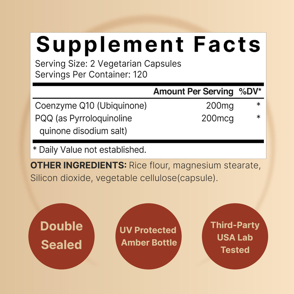 NatureBell Coenzyme Q with PQQ High Absorption Supplement

