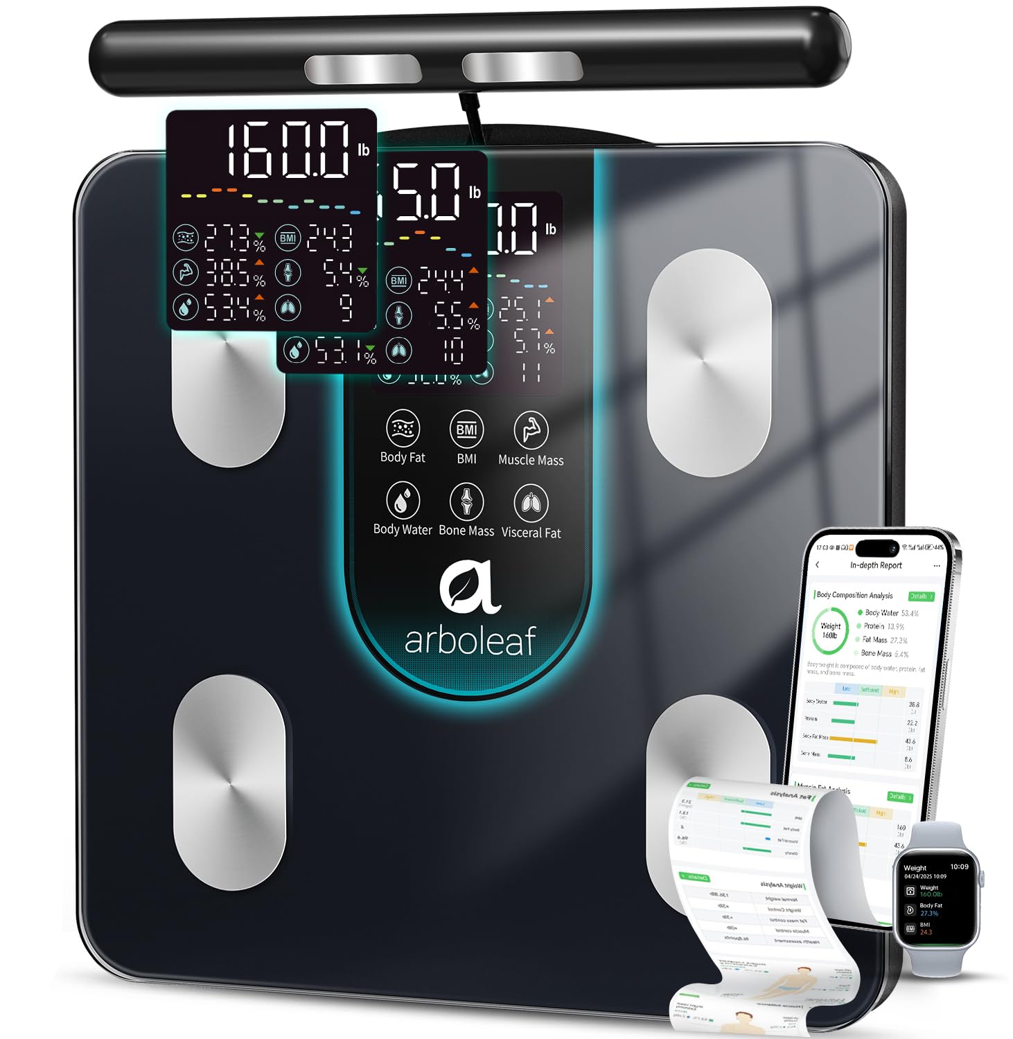 Arboleaf Smart Scale 8-Electrode Body Composition

