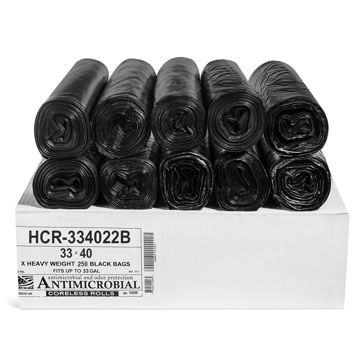 Aluf Plastics High Density Trash Bags - Heavy-Duty
