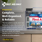 First Aid Only OSHA-Compliant First Aid Kit | Portable Case

