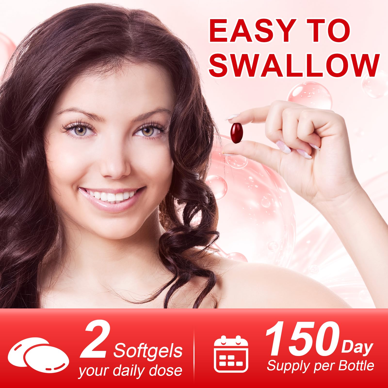 CoQ10 400mg Softgels with MCT Oil for Heart Support

