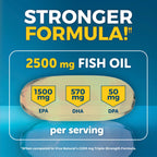 Omega-3 Fish Oil Supplement - Triple Strength 2500 mg EPA

