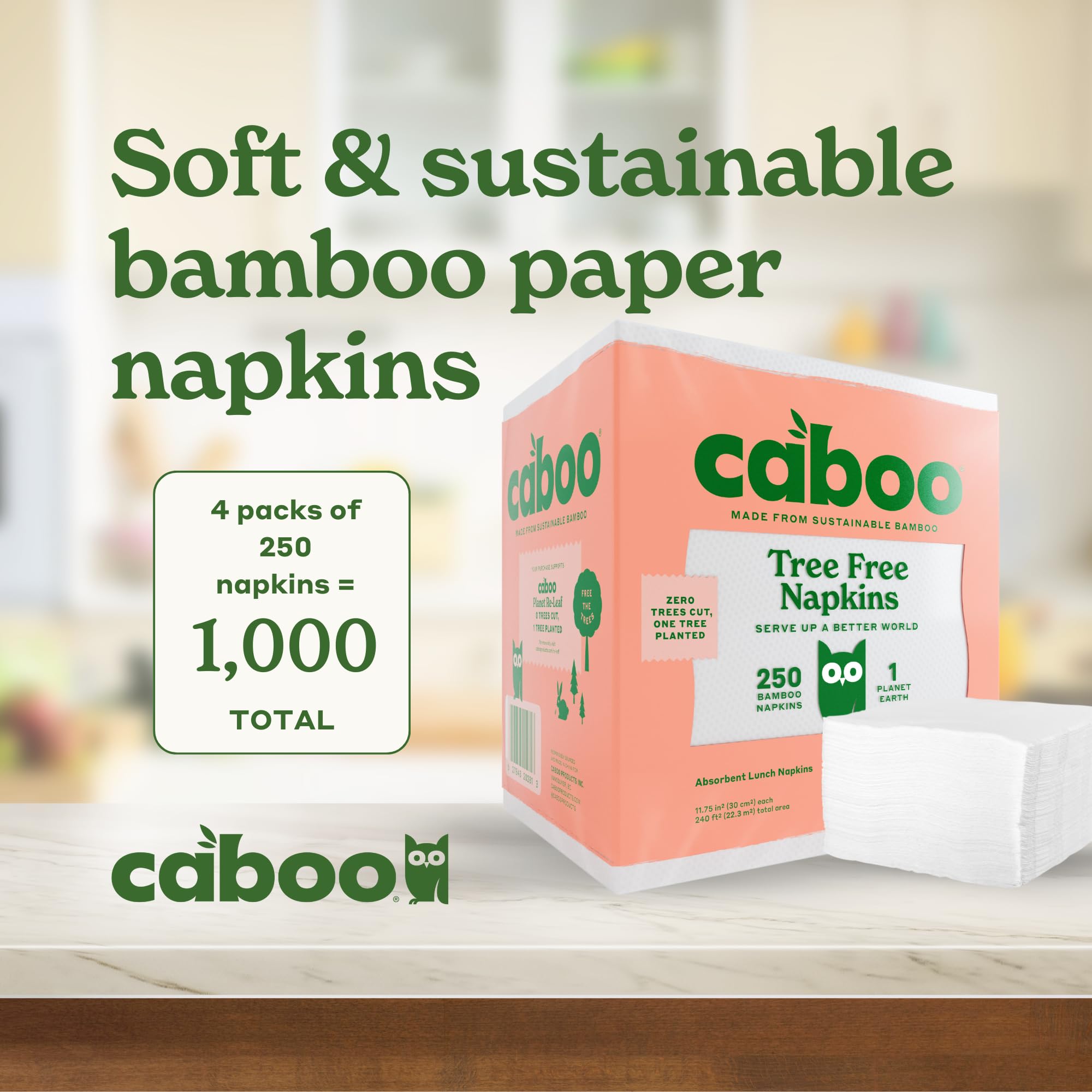 Caboo Tree Free Napkins – Sustainable Viscose

