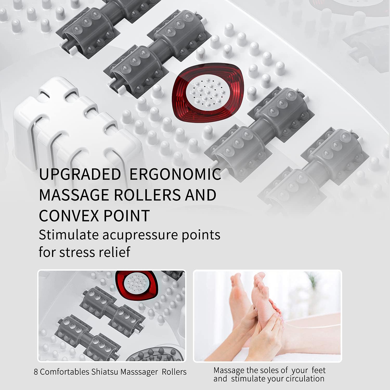 Foot Spa Bath Massager with Heat and Bubbles | Epsom Salt

