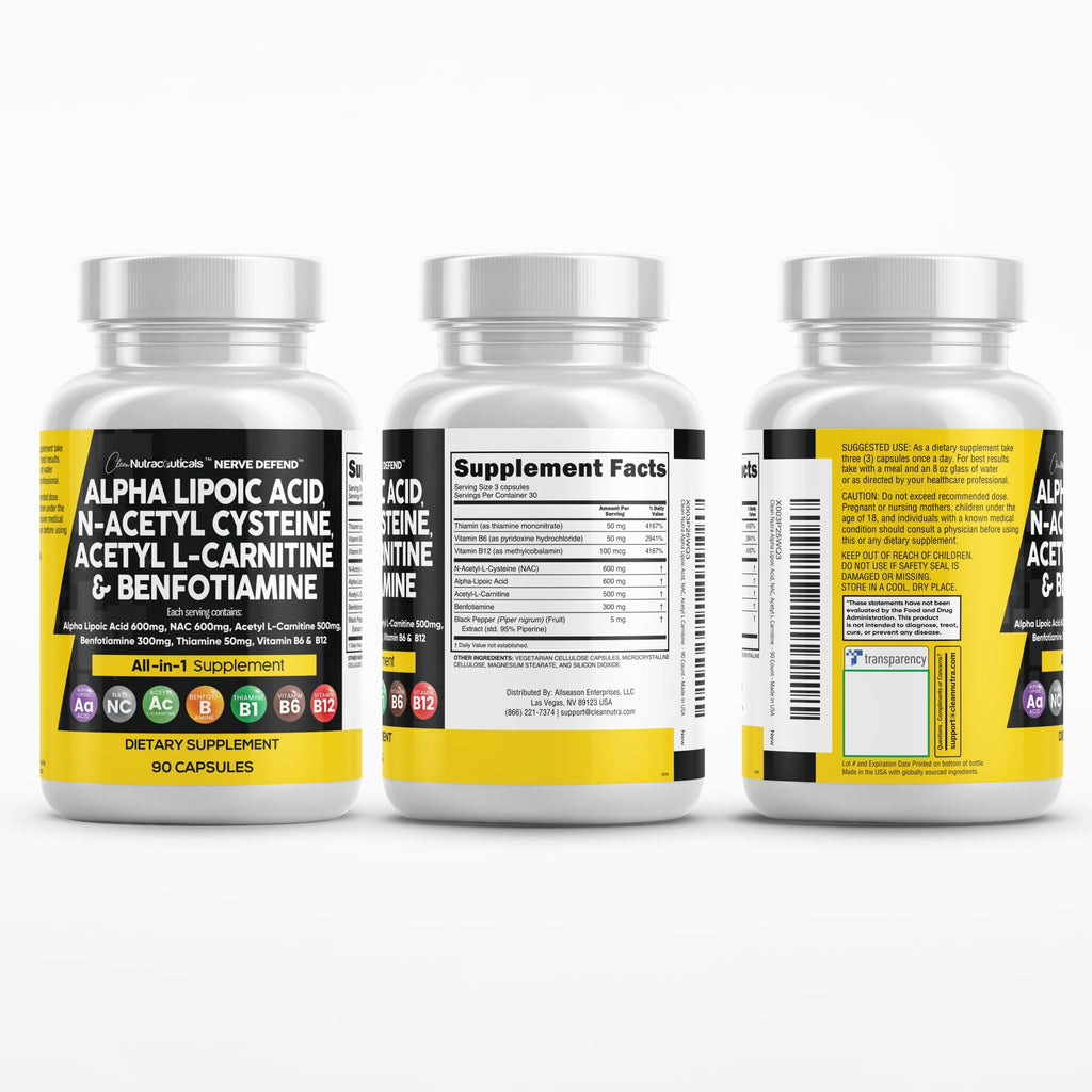 Clean Nutra Nerve Defend All-In-One Nerve Support

