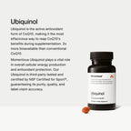Momentous Ubiquinol CoQ10 Softgels - NSF Certified for Sport

