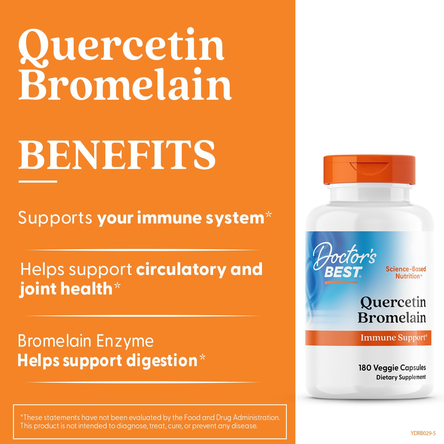 Doctor's Best Quercetin Bromelain Immunity Support

