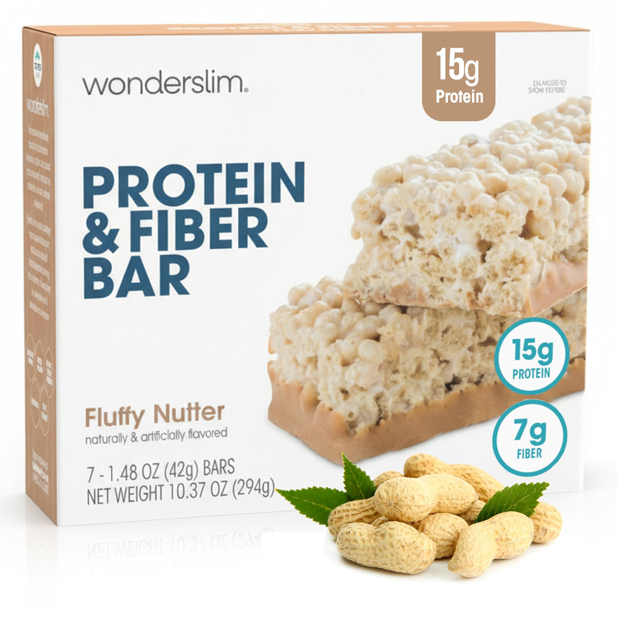 Wonderslim High Fiber Protein Bars – 15g Protein, Gluten Free