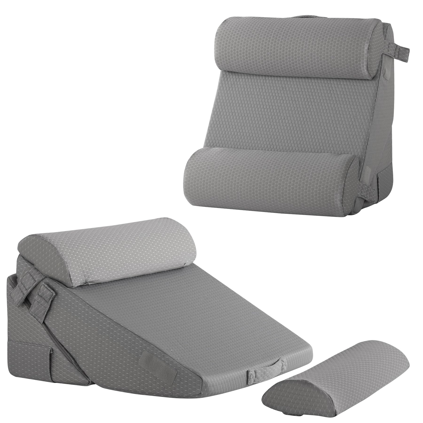 Bedluxe Wedge Pillow Set - Adjustable Orthopedic Bed Wedges