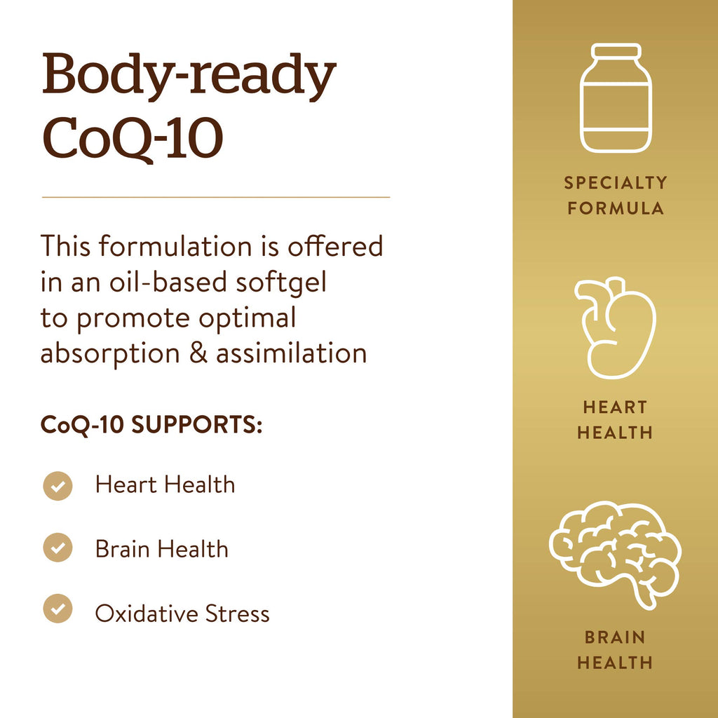 Solgar CoQ-10 Megasorb 100 mg Softgels | Enhanced Absorption

