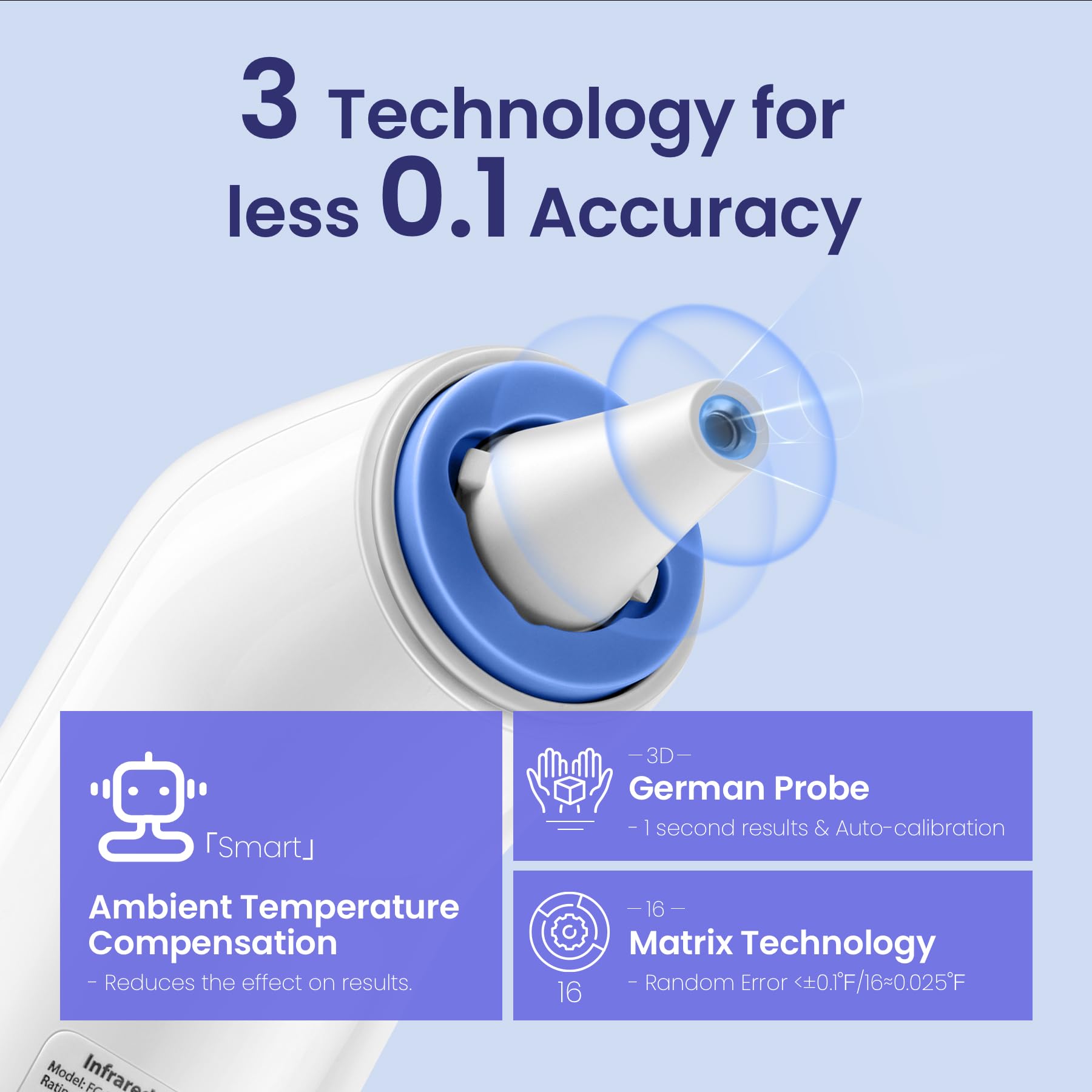 Viproud Ear Thermometer for All Ages | 1s Reading

