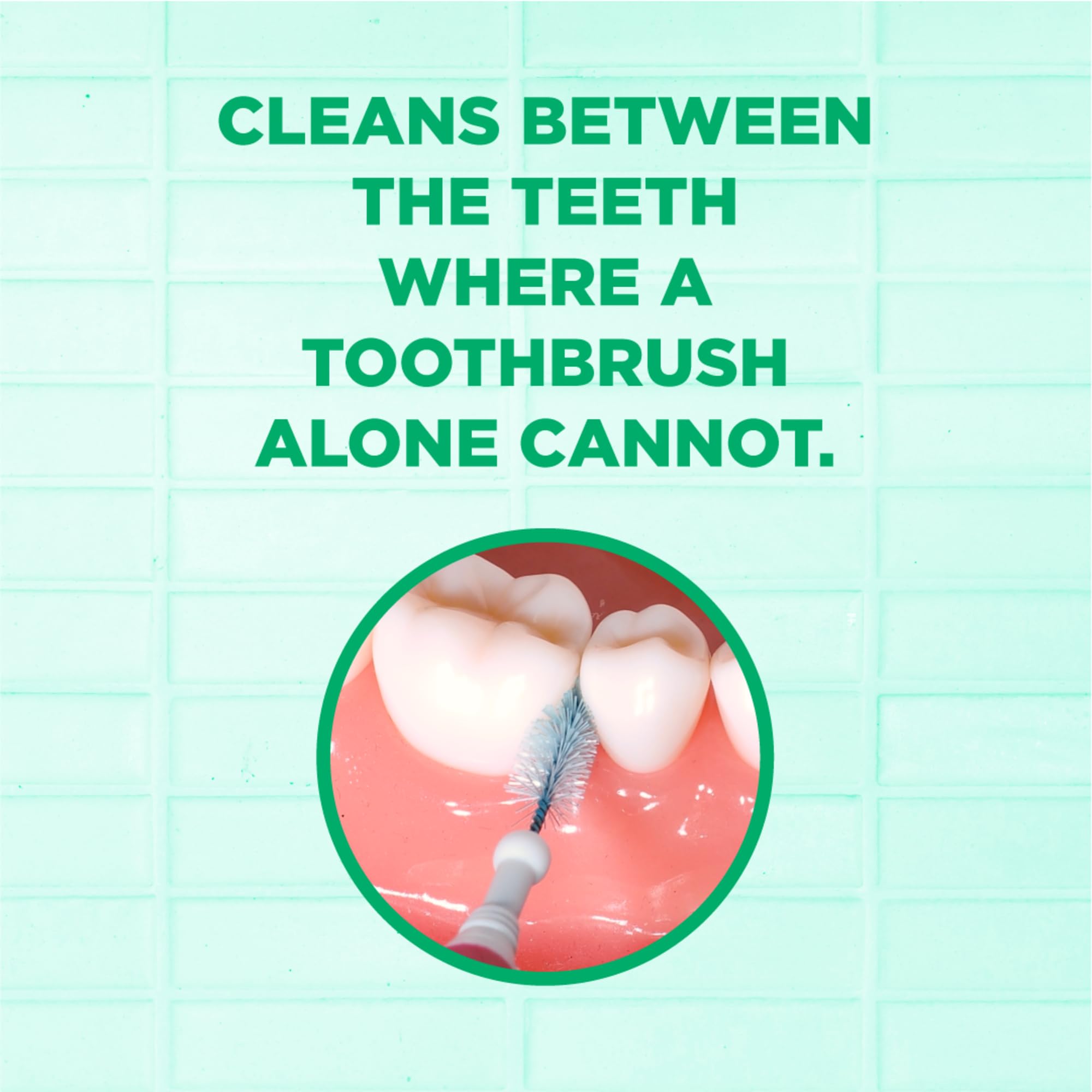 GUM Proxabrush Go-Betweens Interdental Brushes for Braces

