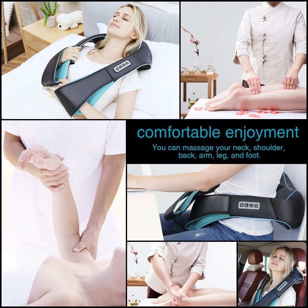 Mo Cuishle Shiatsu Massager with Heat | Deep Tissue Kneading

