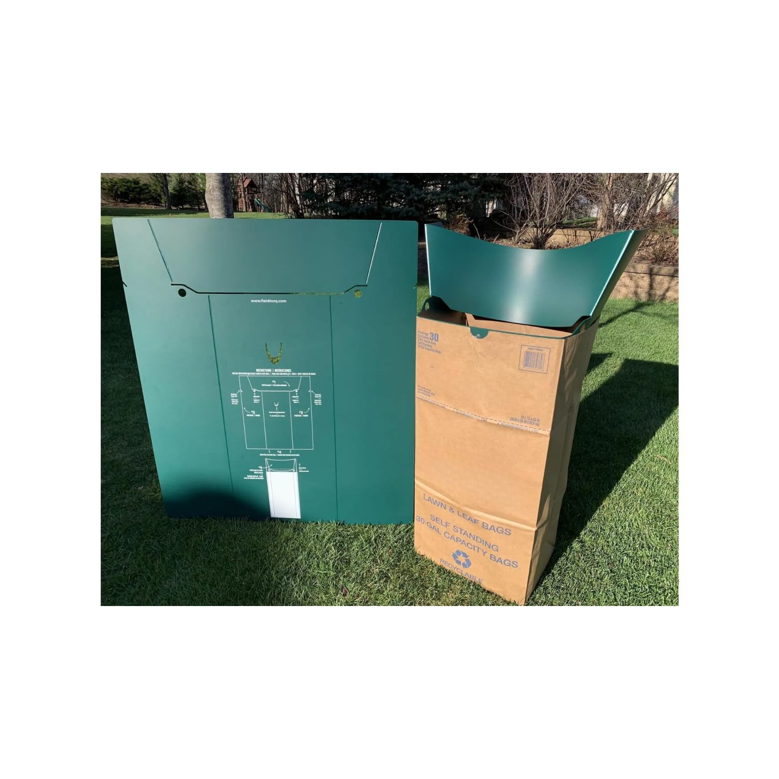 Necessia Yard Waste Bags with Gloves – Heavy-Duty Self-Standing

