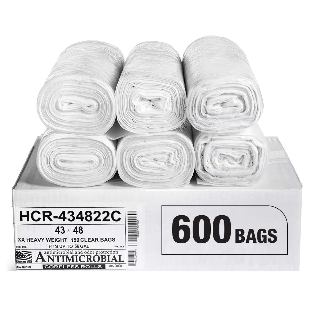 Aluf Plastics High Density Trash Bags - Heavy-Duty