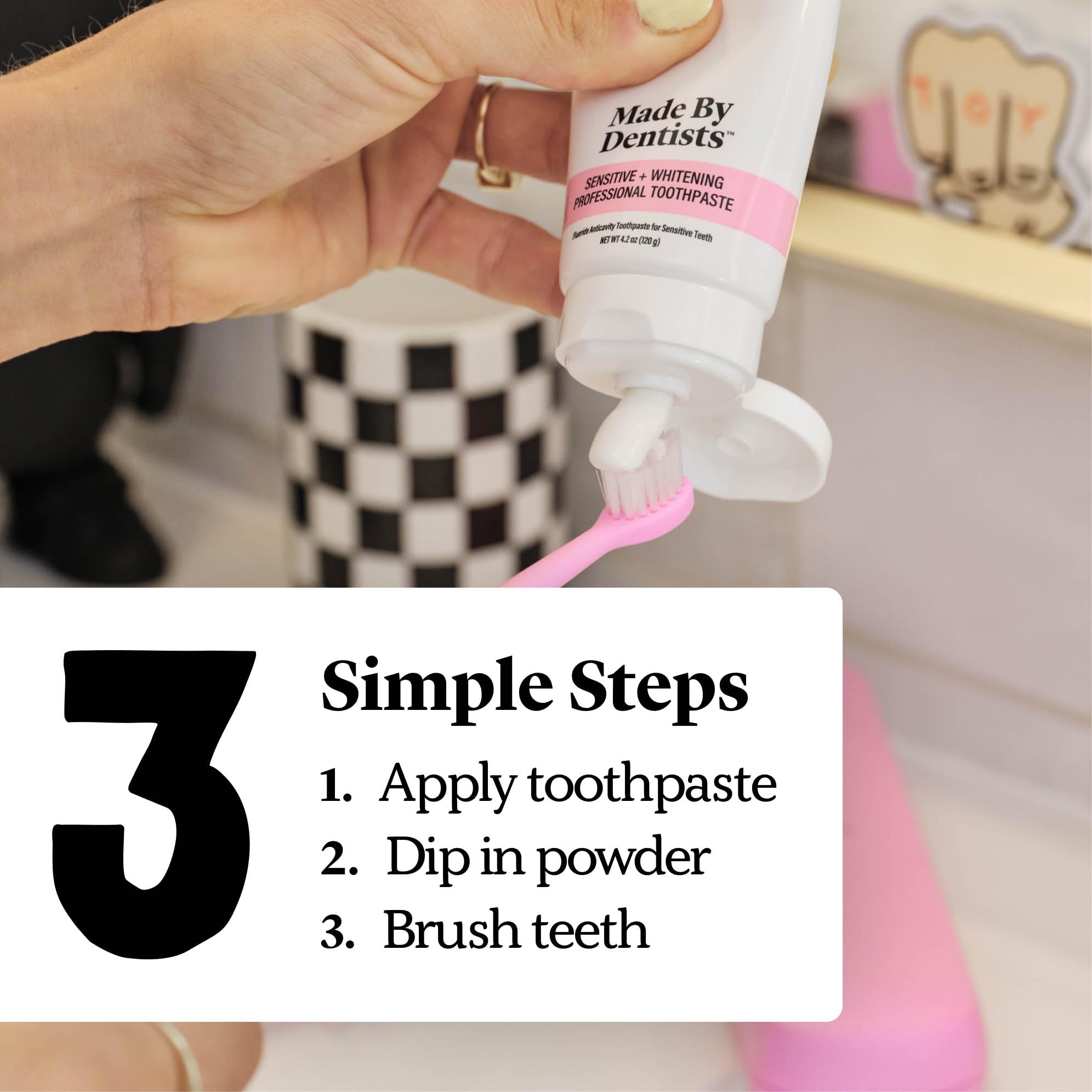Dentist-Developed Teeth Whitening Powder Enamel-Safe

