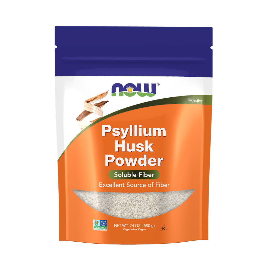 NOW Foods Psyllium Husk Powder Non-GMO Soluble Fiber

