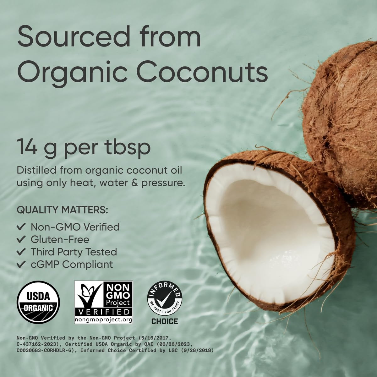Sports Research Organic MCT Oil - Flavorless from Coconut

