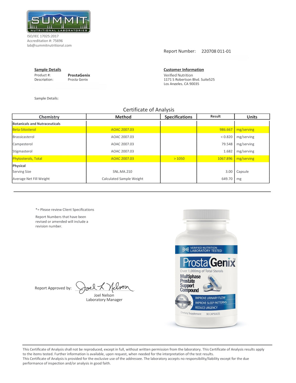 ProstaGenix Multiphase Prostate Supplement Capsule

