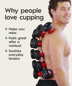 REVO Smart Cupping Massager with Heat & Red Light | Therapy

