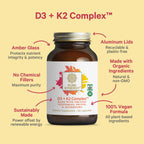 D3 K2 Complex by The Synergy Company - Vegan Vitamin D3 K2

