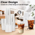 Lamosi Clear Plastic Cups with Lids and Straws – Disposable

