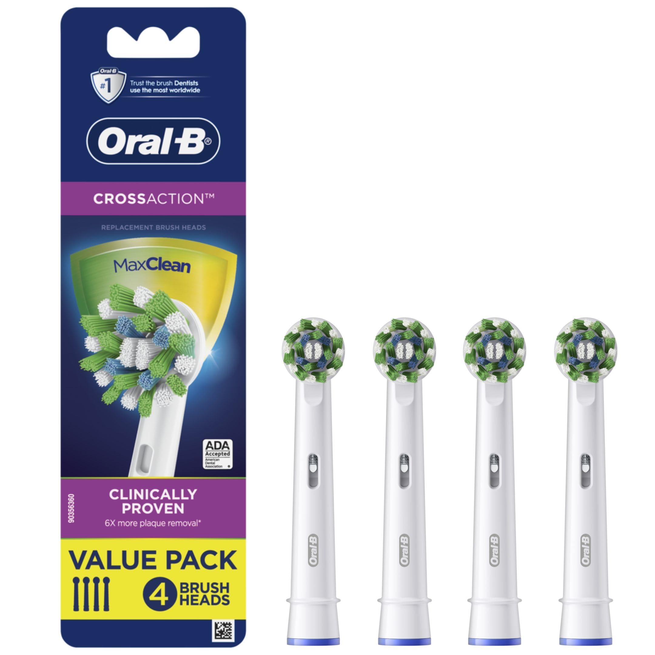 Oral-B Cross Action Replacement Brush Heads for Electric Toothbrush