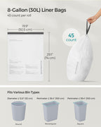 SONGMICS Trash Bags Drawstring Pre-Separated | Kitchen

