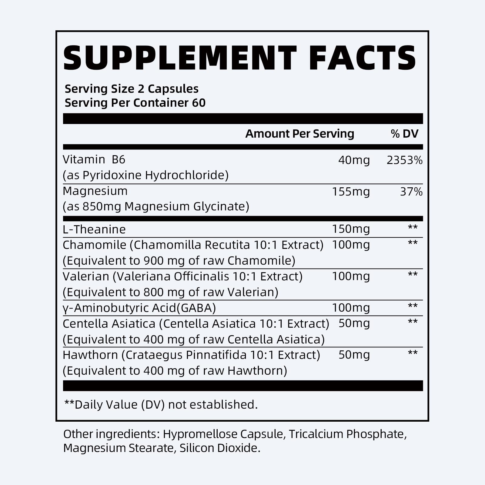 iMATCHME Magnesium Glycinate Capsules with L-Theanine & GABA

