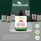 ForestLeaf Red Yeast Rice 1215 mg with CoQ10 | Citrinin Free

