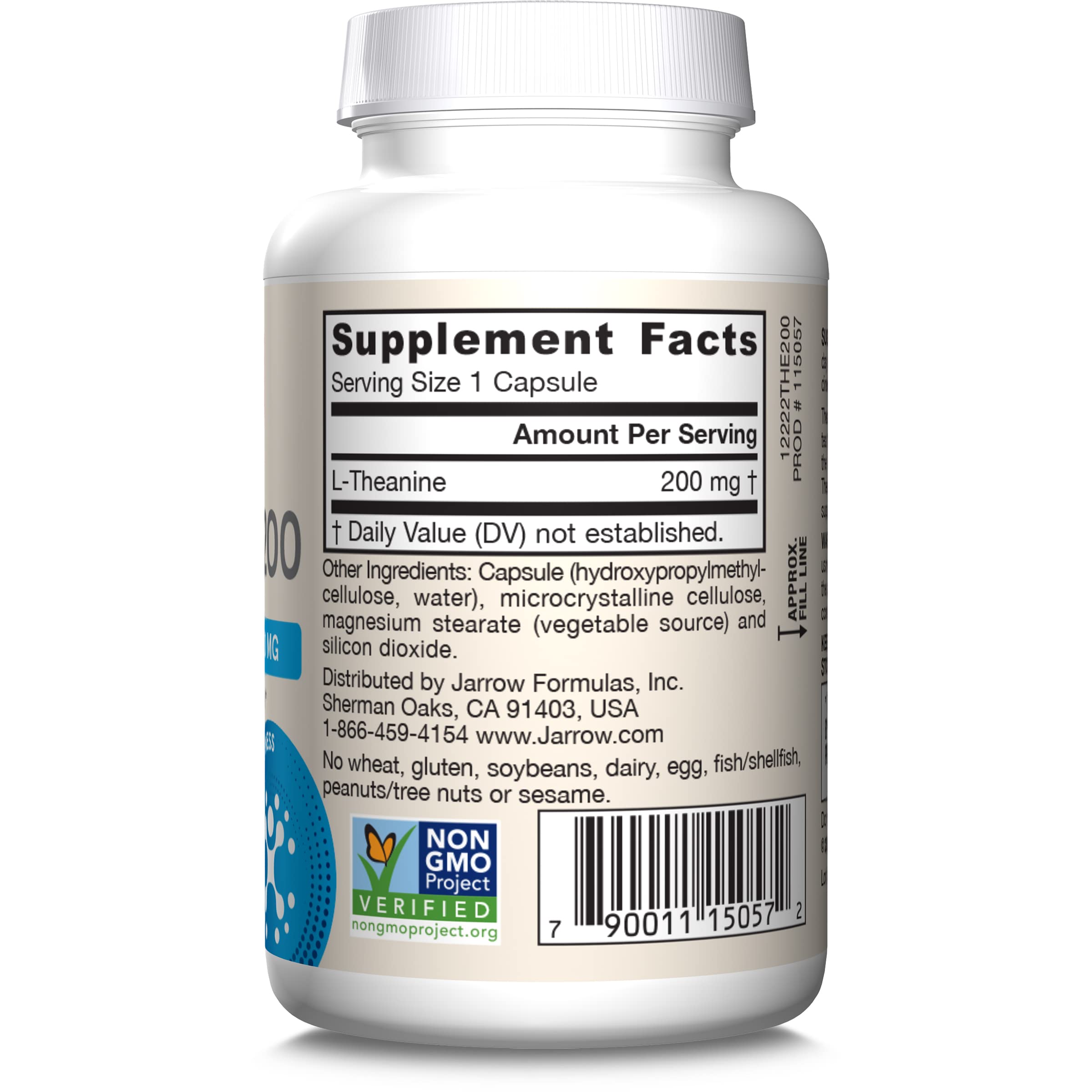Jarrow Formulas L-Theanine 200mg Veggie Capsule

