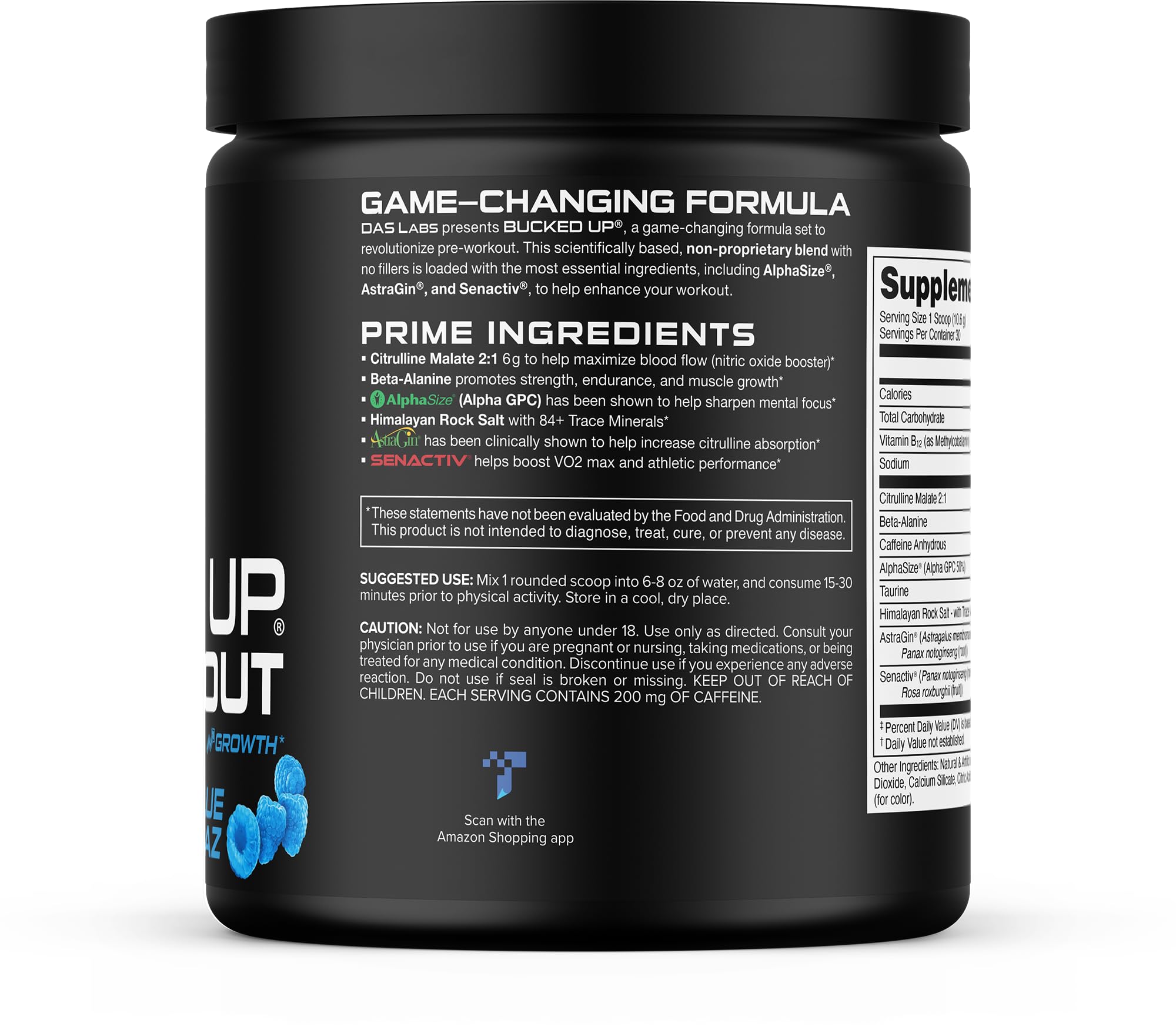 Bucked Up Pre Workout Supplement | Energy & Focus

