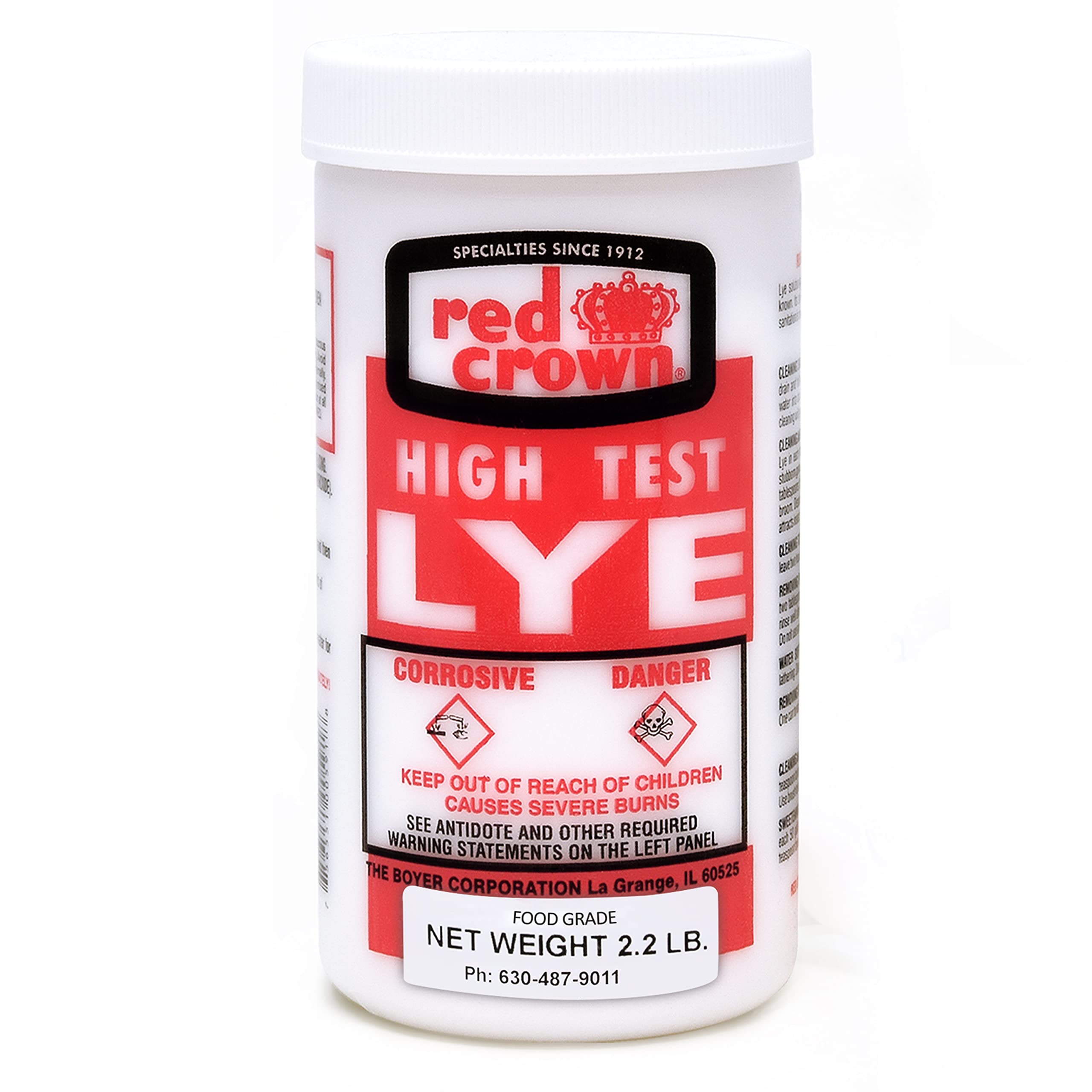 Boyer Corporation Sodium Hydroxide Lye – Food Grade