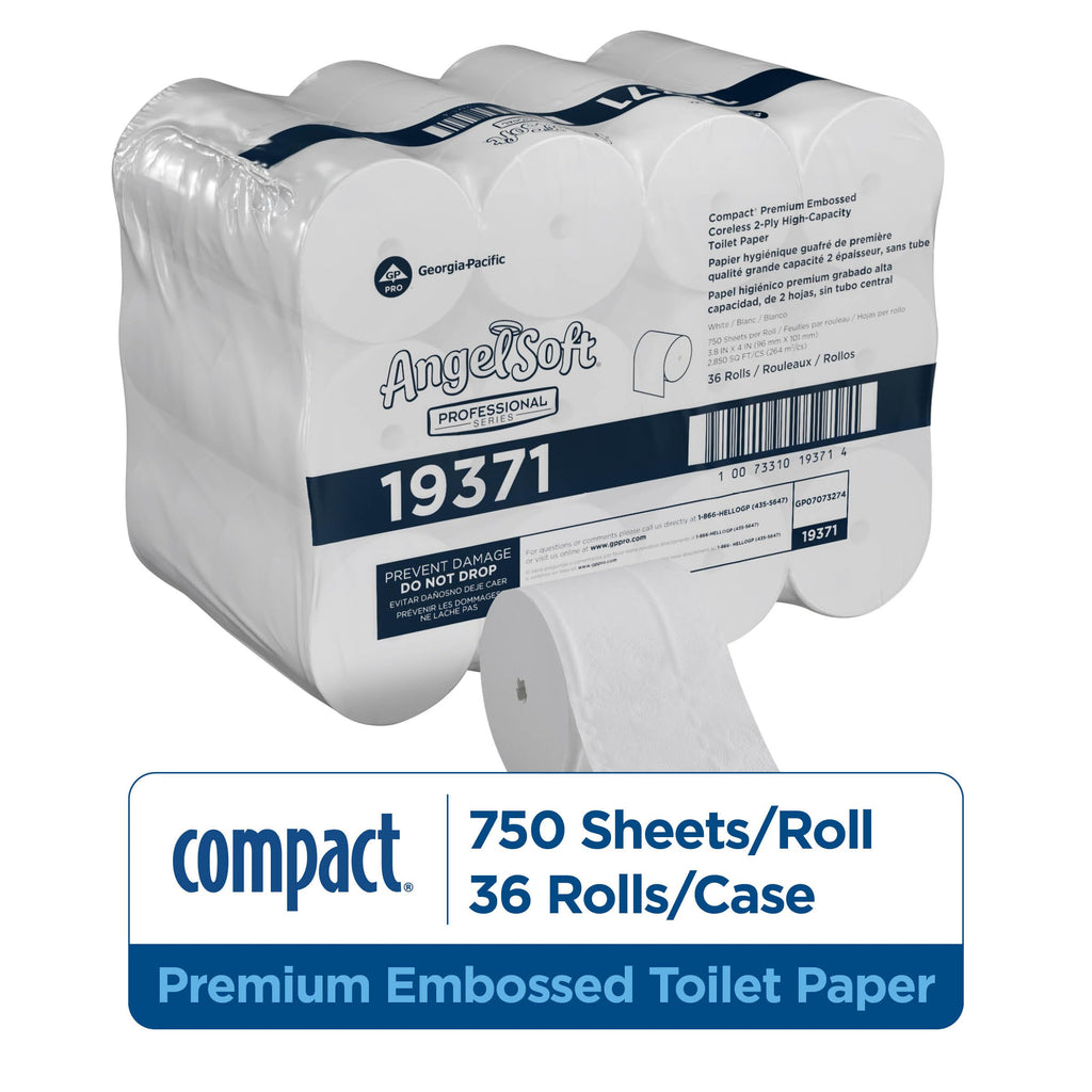 Angel Soft Pro Series Compact Coreless Toilet Paper | GP PRO

