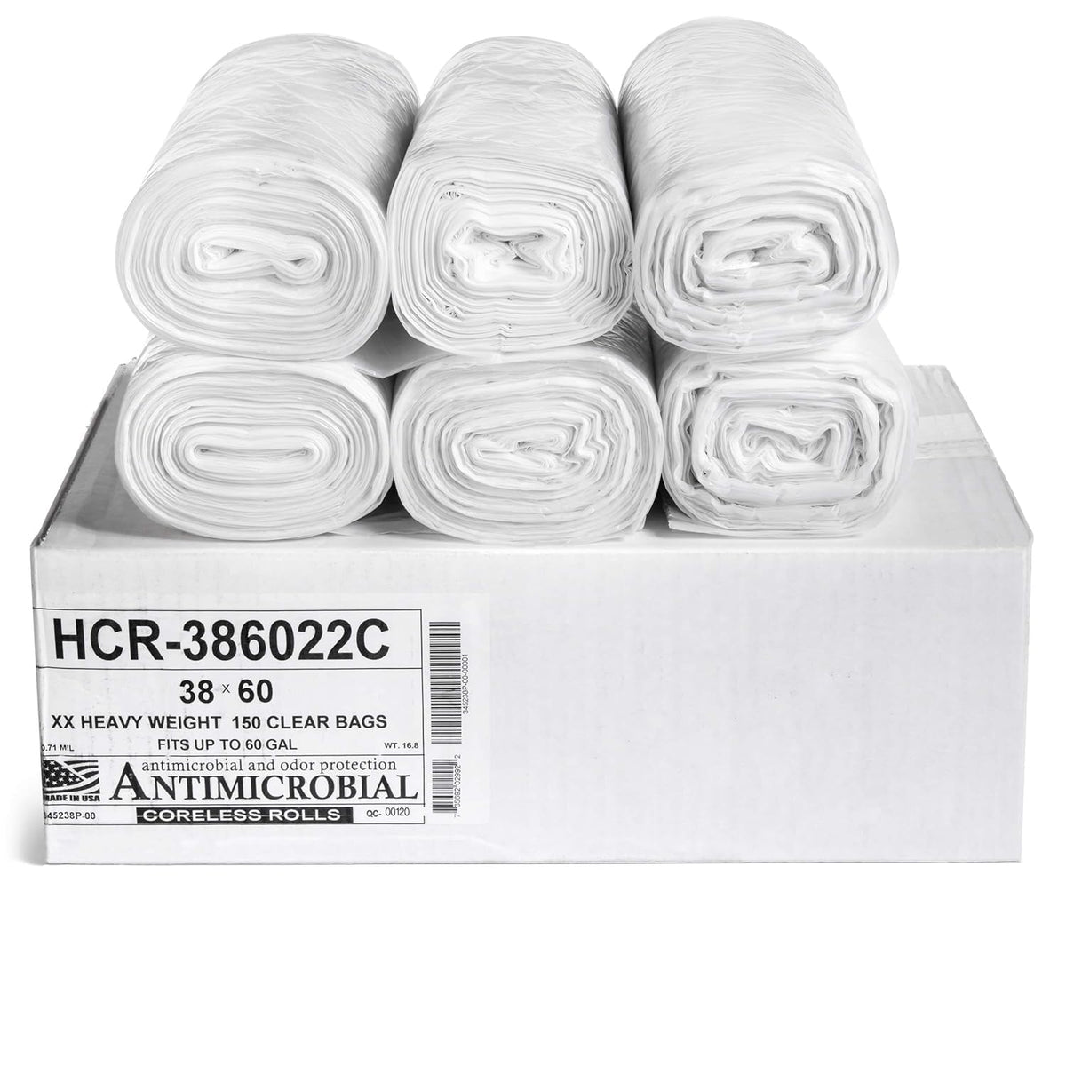 Aluf Plastics High Density Trash Bags - Heavy-Duty