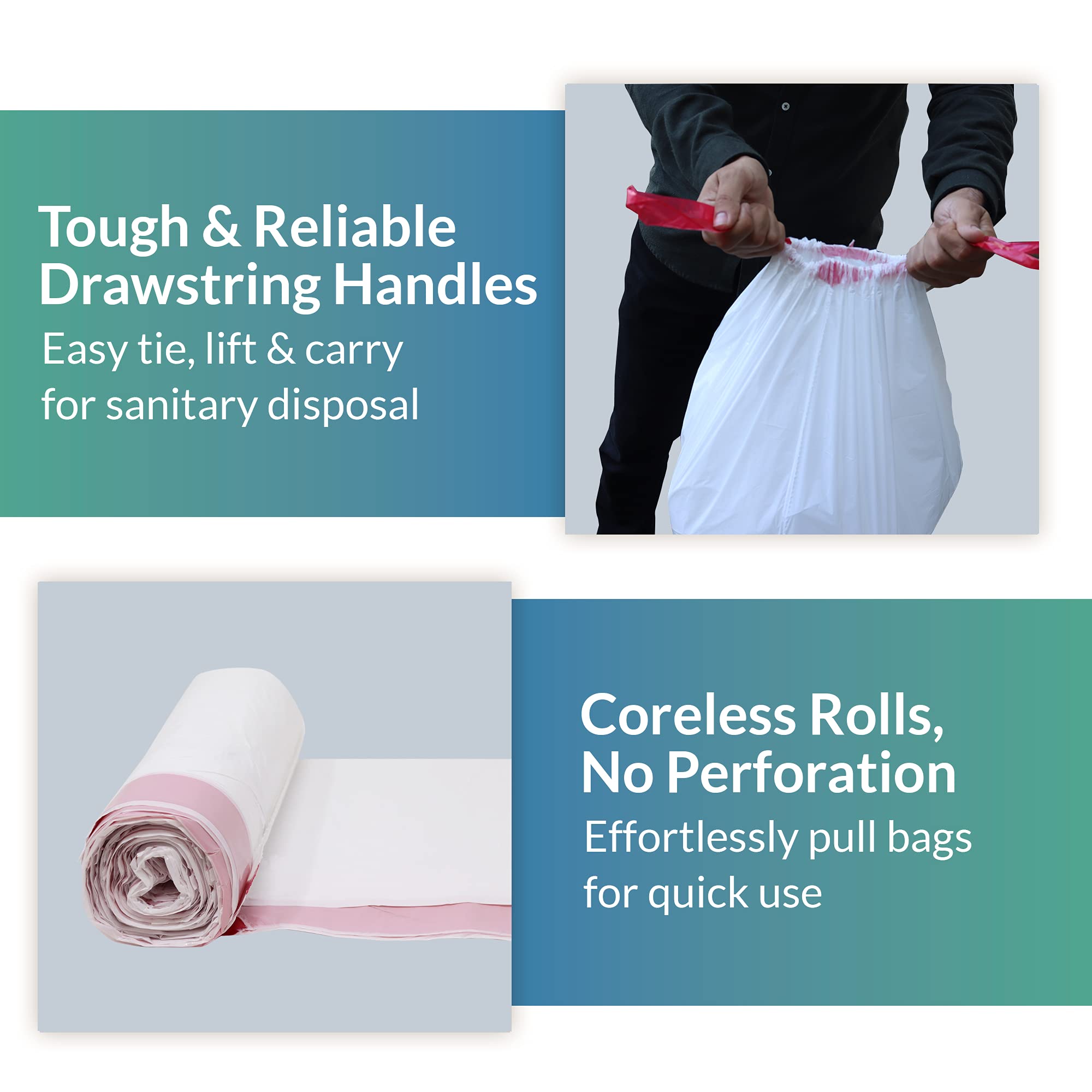 Reli. Drawstring Kitchen Trash Bags | Durable


